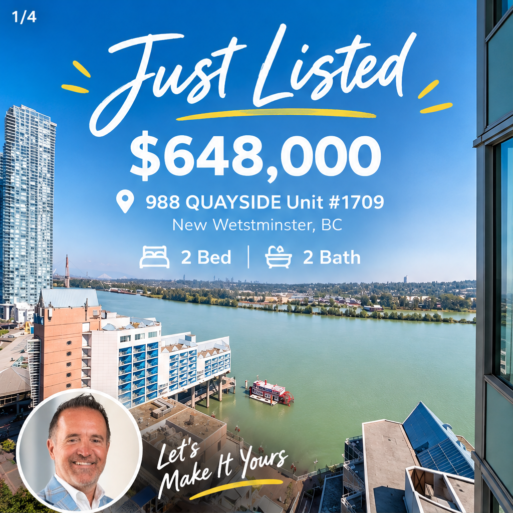 988 QUAYSIDE Unit #1709, New Westminster, British Columbia V3M0L5